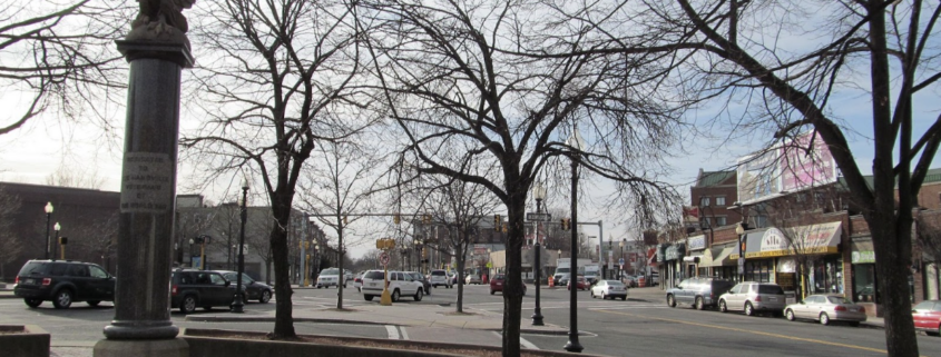 Union Square in Allston, Massachusetts