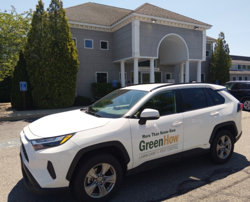 Greenhow Inc Rav4 in front of Hyannis Office